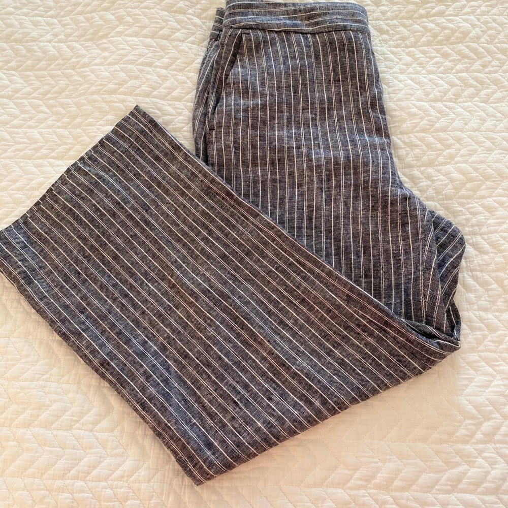 Adrienne Vittadini cropped linen pant